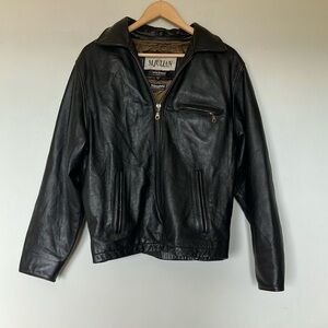 Wilsons Leather Black Jacket for Men